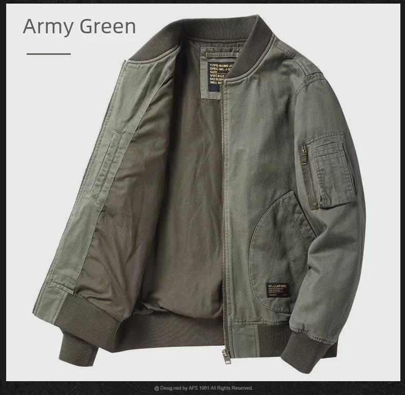 Унисекс ретро японская пилотская куртка - легкая хлопковая бейсбольная куртка для весны, осени и зимы