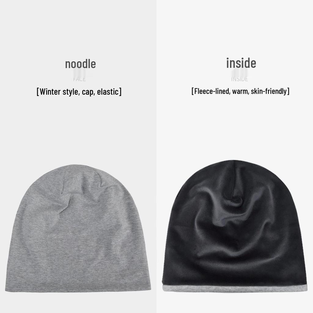 Versatile Cotton Beanie: Thin, Cuffed, Plain Style for Men & Women