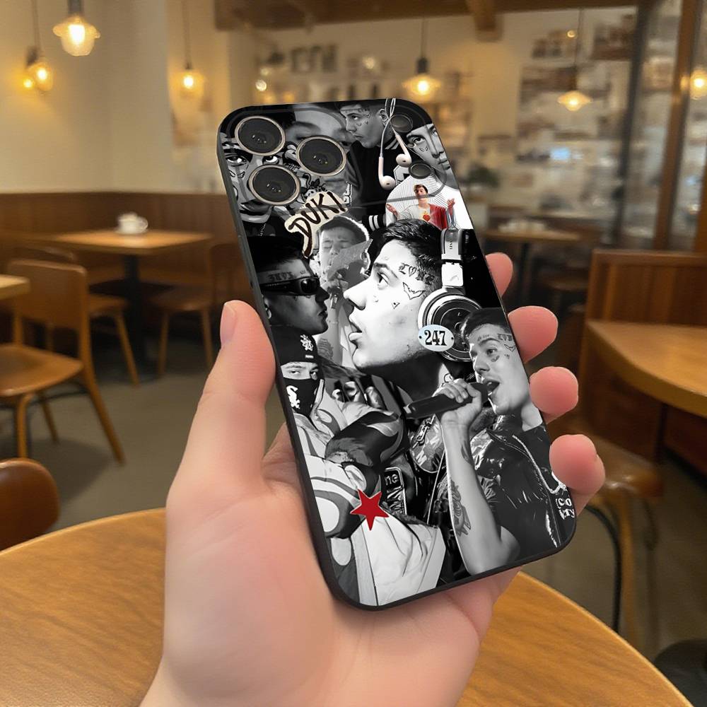 Rapper AMERI D-DUKI Phone Case For iPhone 17,16,15,14,13,12,11,Pro,XS,Max,XR,Plus,E,SE4,Mini Black Soft Cover