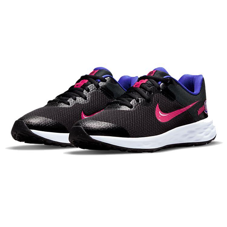 Nike Кроссовки для детей Nike Revolution 6 SE GS Street Art Черный Лазурный Очень-Ягодный DD1104-013