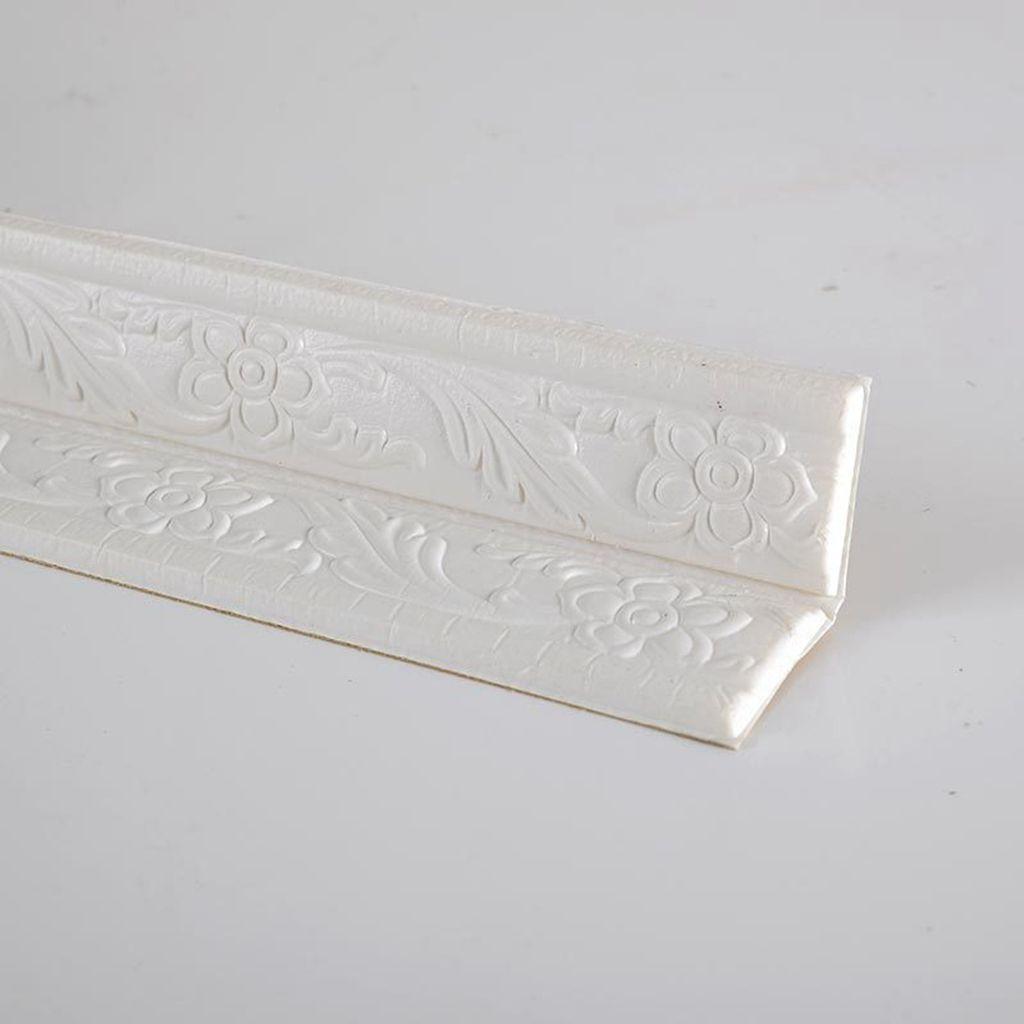 Self-adhesive Embossed Edge Strip Stickers Wall Sticker Corner Wallpaper Wall Waist Line