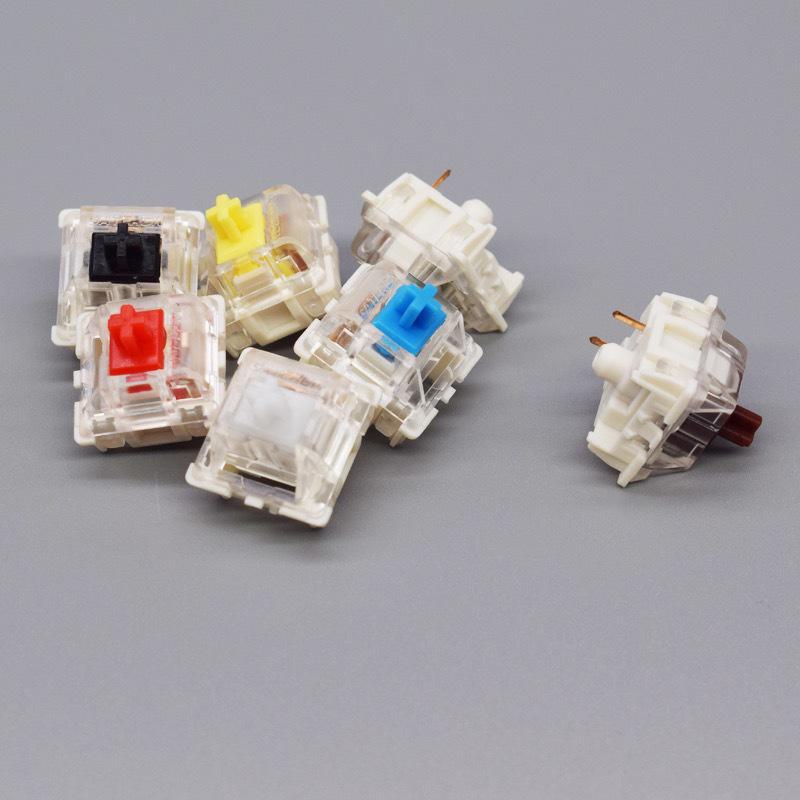 Механические переключатели клавиатуры GATERON Axis Cream, Blue, Red, Tea, Black, Green, Yellow, White