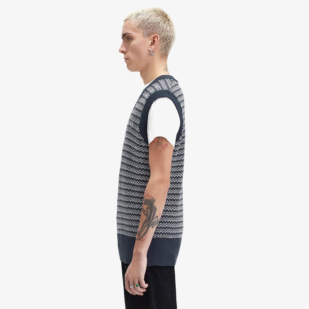 Fred Perry [Острый] Жилет из жаккарда с букле (608) Afpm2438551-608