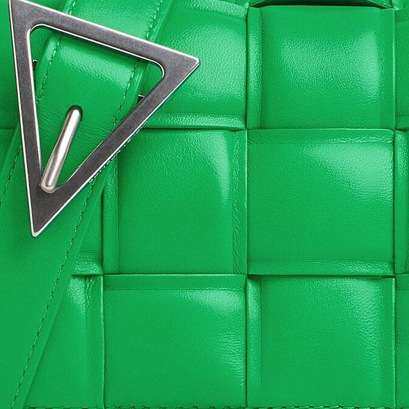 Bottega Veneta Cassette Parakeet/Silver Women Shoulder_bags 717506-VCQR1-3724