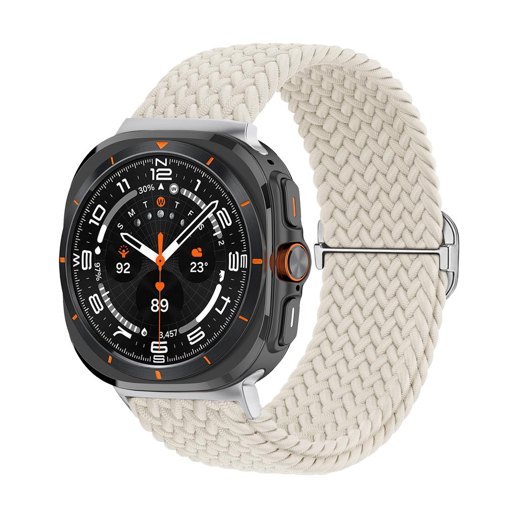 Braided Loop For Samsung Galaxy Watch 7 Ultra Band 47mm Adjustable Metal connector Nylon bracelet Galaxy watch Ultra Strap 47 mm