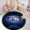 1PC round rug Arema Football club Printed Round Area Rug ,Rug For Home Office, Round Chair Rug, Decorative Carpet Fan gifts Christmas gift