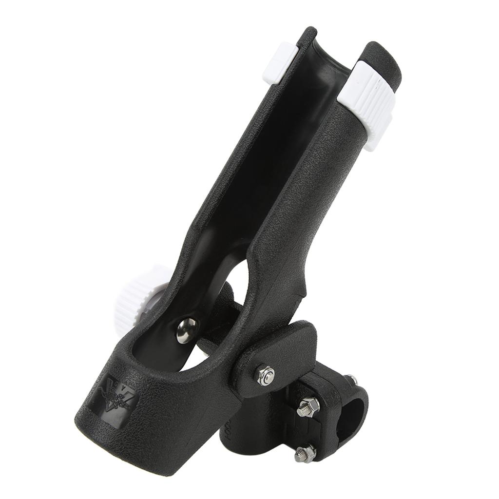 Fishing Rod Bracket 90 Degree Adjustable 45mm Socket 1in Clip Clamp On Rod Holder Rack