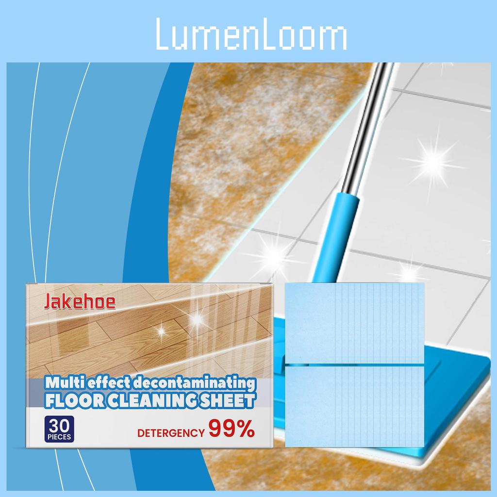 Таблетки для мытья пола Jakehoe Мощное удаление пятен и усилитель блеска 30 штук