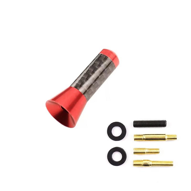 Абсолютно новая антенна из углеродного волокна, металлическая, короткая, с короткой мачтой, для стайлинга автомобилей, антенна на крышу, улучшенный сигнал для автомобильных аксессуаров Benz