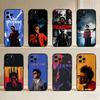 Чехол для телефона W-Weeknd B-Bliding L-Lights Для iPhone17,16,15,14,13,12 Plus,Max Мягкий Силиконовый Черный Чехол