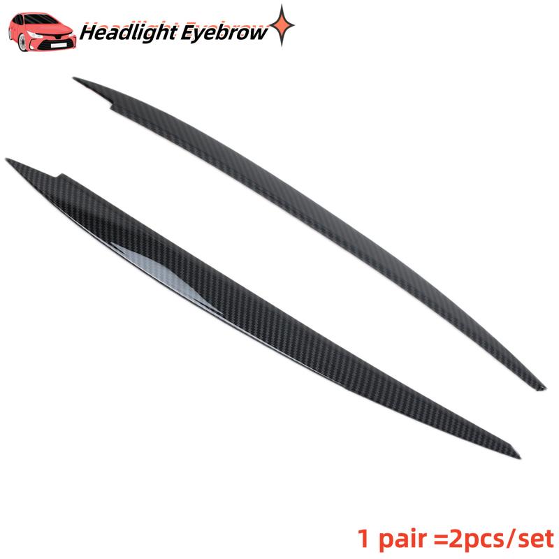 2pcs ABS Car Headlight Eyebrow For Volkswagen VW GOLF 7 Golf7 MK7 GTI Head Lamp Eye-catching Eyelid Cover Trim Sticker Acc.