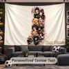 Wall Hanging Tapestry Custom NameDemon Slayer Pattern Personalized Printed Fabric Wall Decor