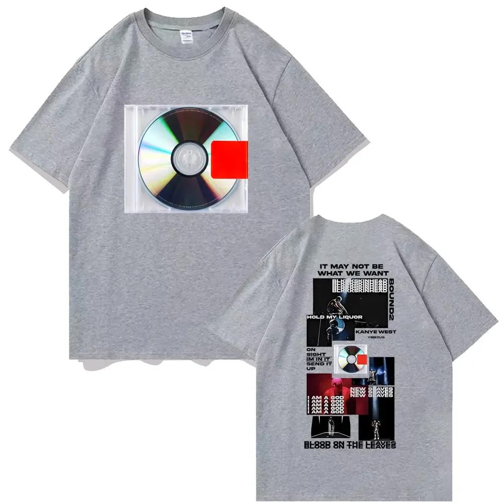 Rapper Kanye West Yeezus It May Not Be What We Want Album Cover Tshirt Unisexs Hip Hop Vintage T Shirt Male Oversized Streetwear