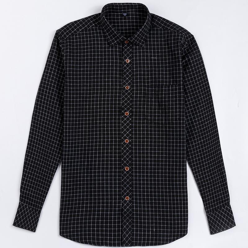 Мужская классическая рубашка в клетку