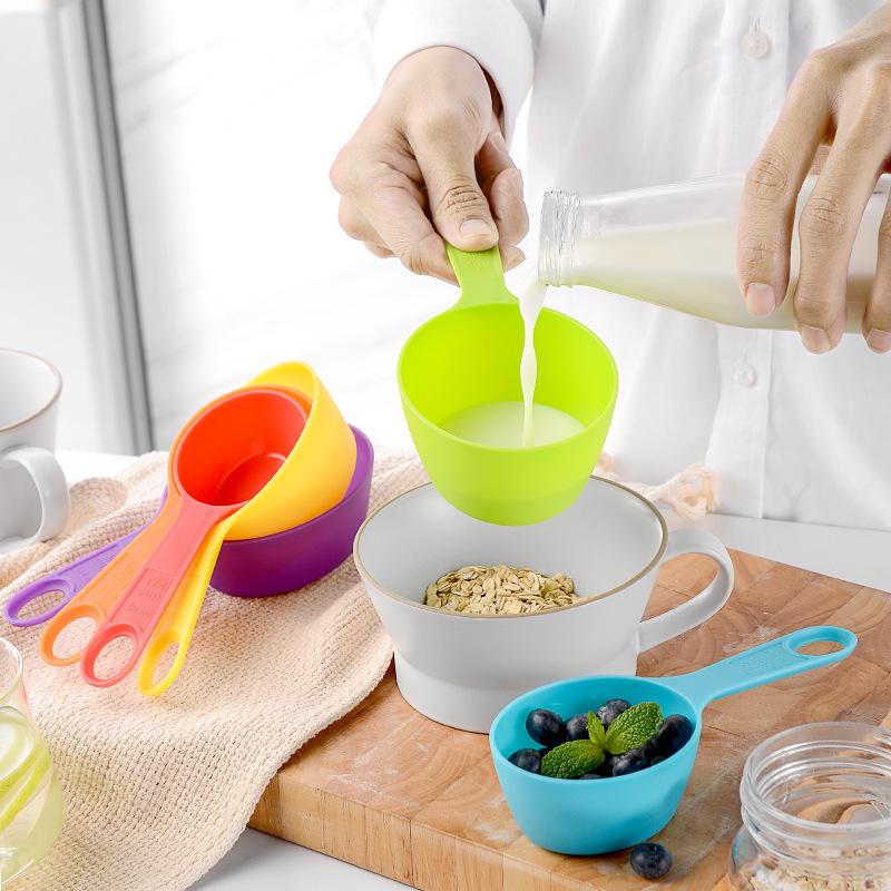 12 шт. многоцелевая мерная ложка для кофе, порошка, специй, складная мерная ложка для сахара, муки, пластиковый мерный стаканчик, набор инструментов