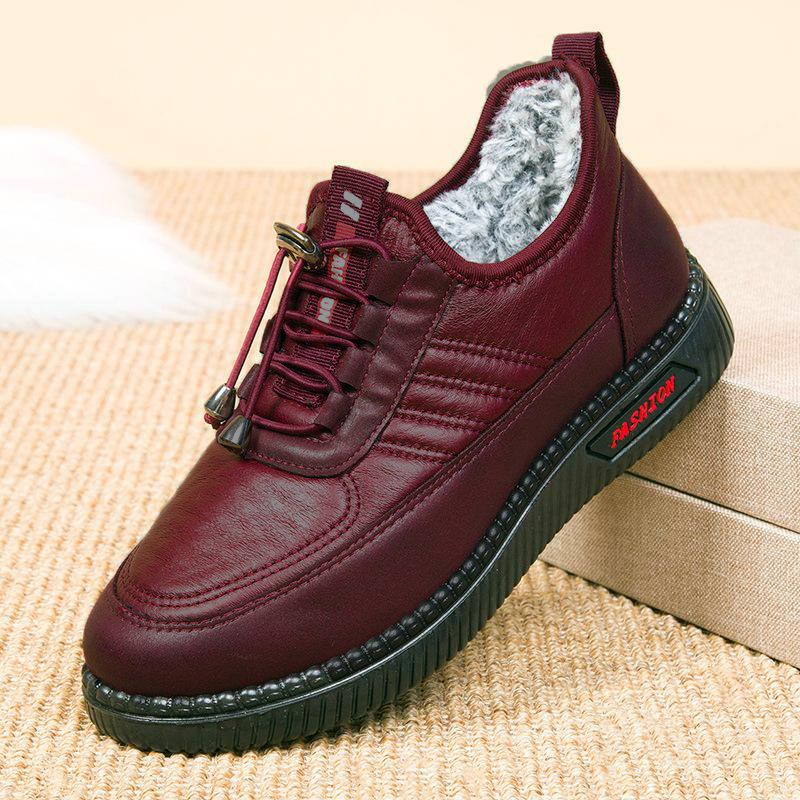 Новые осенние и зимние женские бархатные кроссовки, водонепроницаемая нескользящая зимняя повседневная обувь