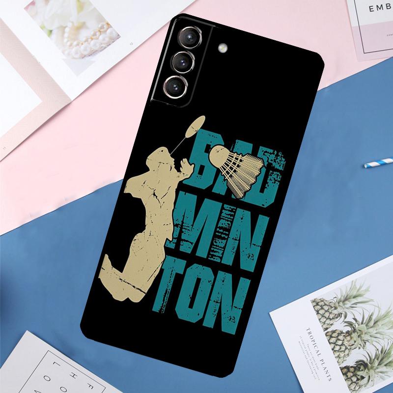 Badminton Sport Case For Samsung Galaxy S24 Ultra S20 S21 S22 S23 S25 Ultra S9 S10 Plus S25 FE Back Cover