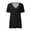 Women's Fashion Short Sleeves V Neck T Shirts Casual Summer Tops Basic Tees