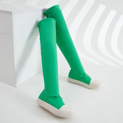 Модные женские сапоги выше колена, модная обувь, осенне-зимняя обувь на толстом каблуке, женские длинные сапоги в стиле рыцаря для повседневного или забавного наряда для вечеринок