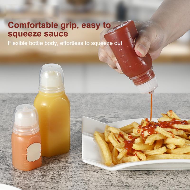 30/60/100 мл Мини-бутылочки с дозатором для кетчупа, приправ, соуса, меда, горчицы, заправки для салата, контейнер для бенто, кухня