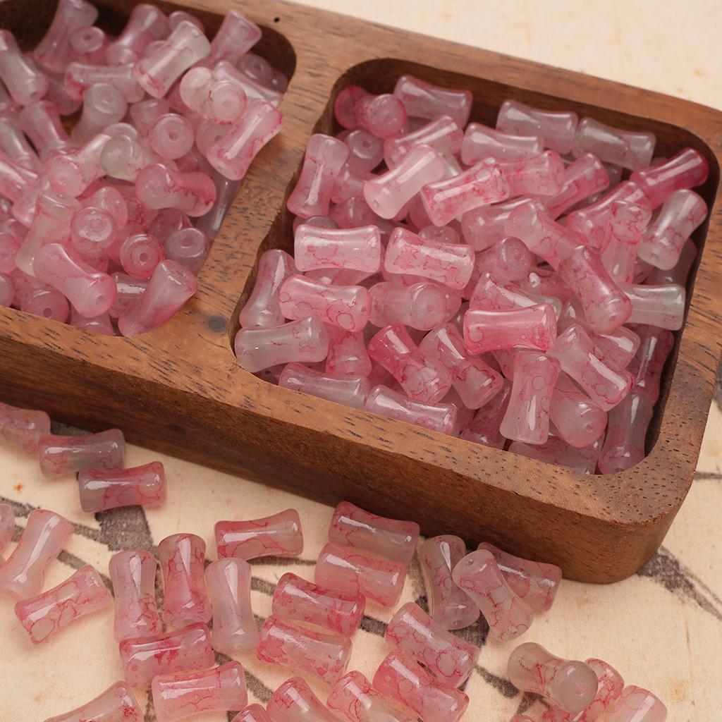 Стеклянные ореолы для окрашивания Бамбуковые бусины Бусины в старинном стиле Бусины ручной работы Аксессуары для бисера Глазурь Имитация нефрита Бусины Материалы