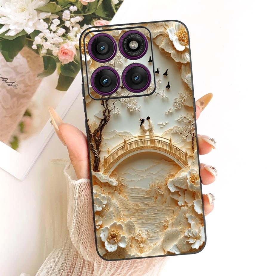 For Motorola Edge 60 Pro Case Stylish Painted Cover Soft TPU Phone Case For Motorola Edge 60 Fusion Edge60 Pro 60S Fundas Bumper