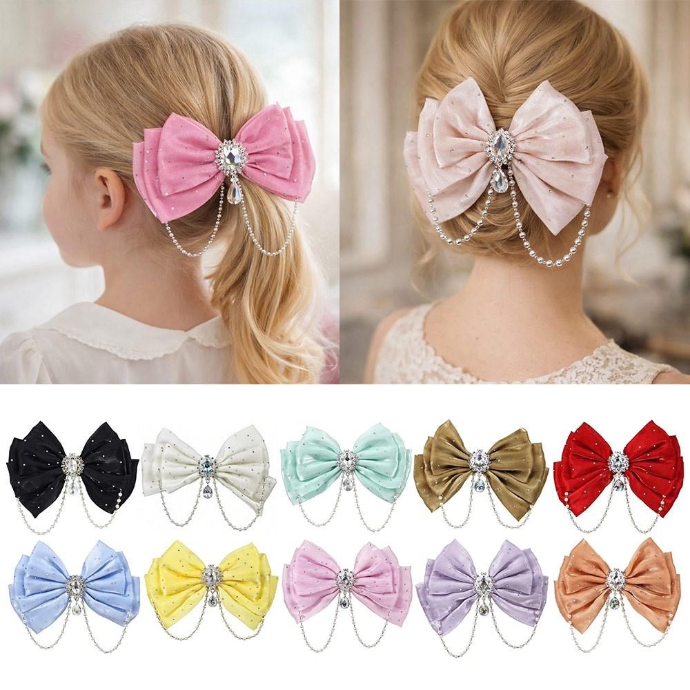 Pearl Hair Clips Princess Hairpins New Hair Ribbon Children Gifts