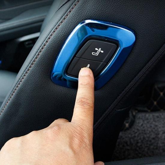Blue Titanium Auto Seat Adjustment Button Panel Trim For Toyota Camry 2018-
