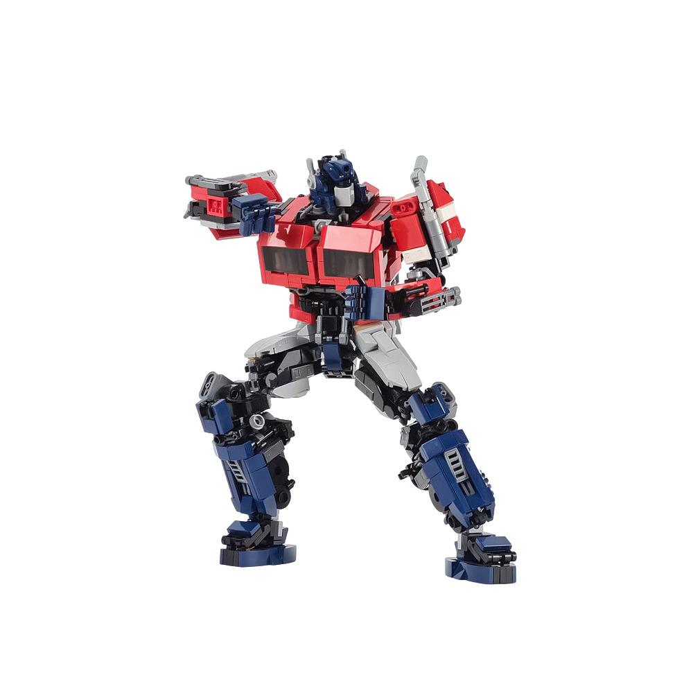 Autobot leader QT pillar building block figure boy birthday gift film and television peripheral small particle assembly building blocks