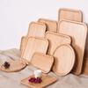 Wood Beech Plate Fruit Household Buffet Plate Oval Wooden Plate Trays Decorative Candy RectangularDessert Dinner Plate Tableware