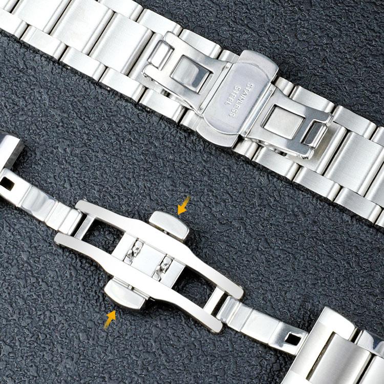 Прочный браслет из нержавеющей стали для Hamilton Khaki Jazz Field Seiko застежка-бабочка мужской браслет металлический ремешок для часов 18 20 22 мм