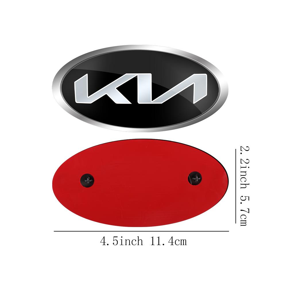 AABIU1 Car Front Hood Emblem Rear Badge Logo Sticker For KIA Sportage Ceed Sorento Cerato Optima Picanto Rio Soul K5 Stonic Niro Forte