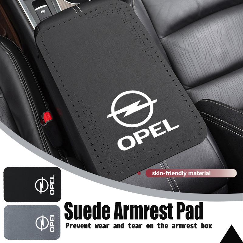 For Opel Car Badge Center Console Protection Pad Anti-slip Mat Elbow Support Accessories ADAM ASTRA J K CORSA E INSIGNIA MOKKA AU7
