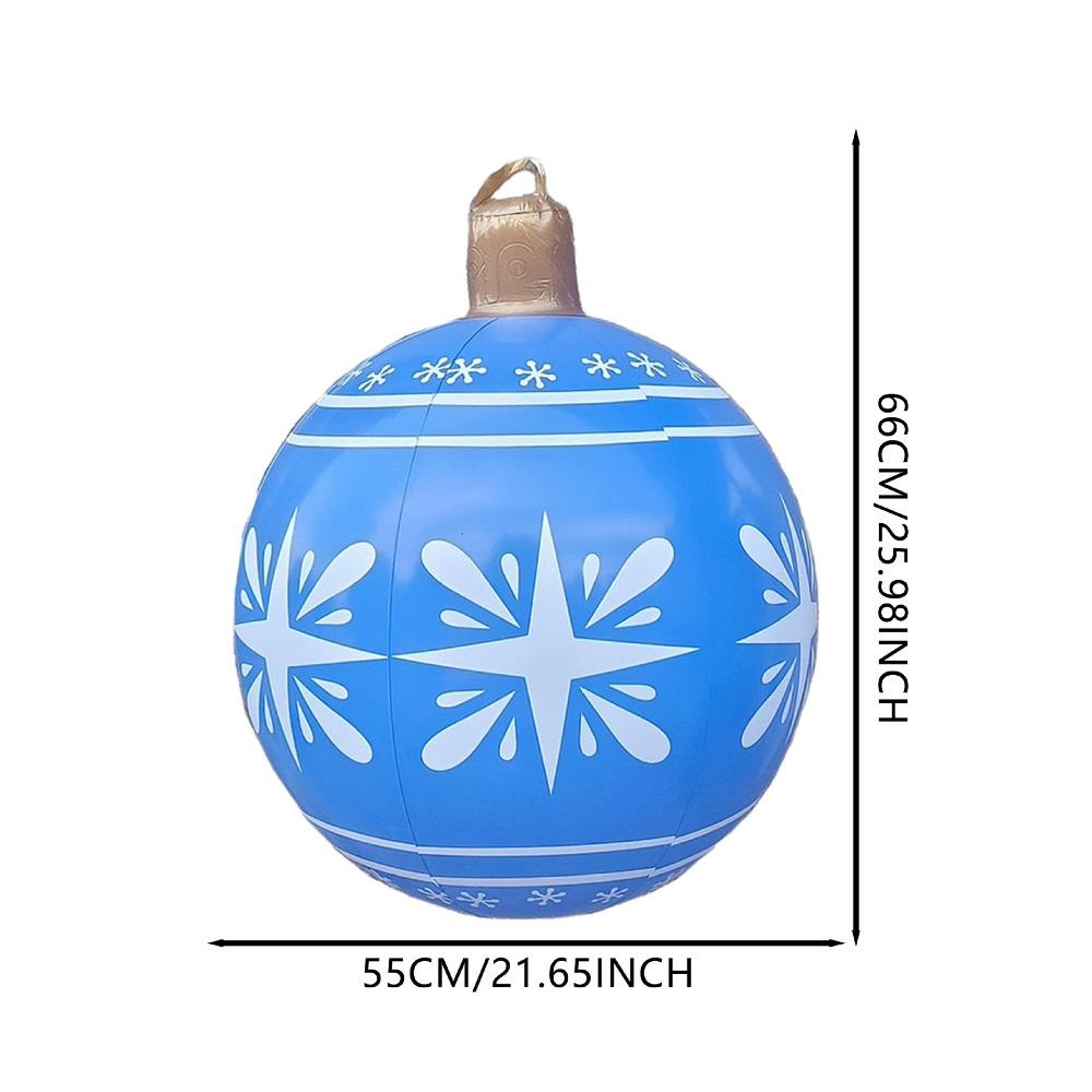 Giant Inflatable Christmas Ball Hanging Ornaments Christmas Balloons Party Supplies