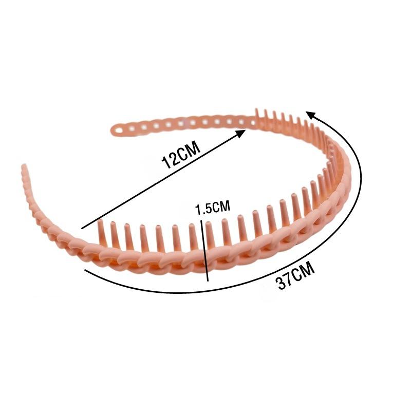 1PC Hair Clip Frosted Color Headband Women's Non-slip Band Teeth Simple Pressure Headband Face Headband Hair Accessories