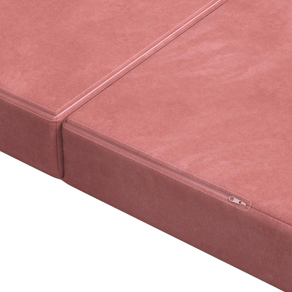 Folding Sofa Bed 80 x 67 x 45 cm Pink