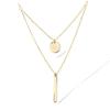 [R4211] - Gold-Plated 'Choreography' Necklace - 38 and 50 Cm - 35x1 Mm