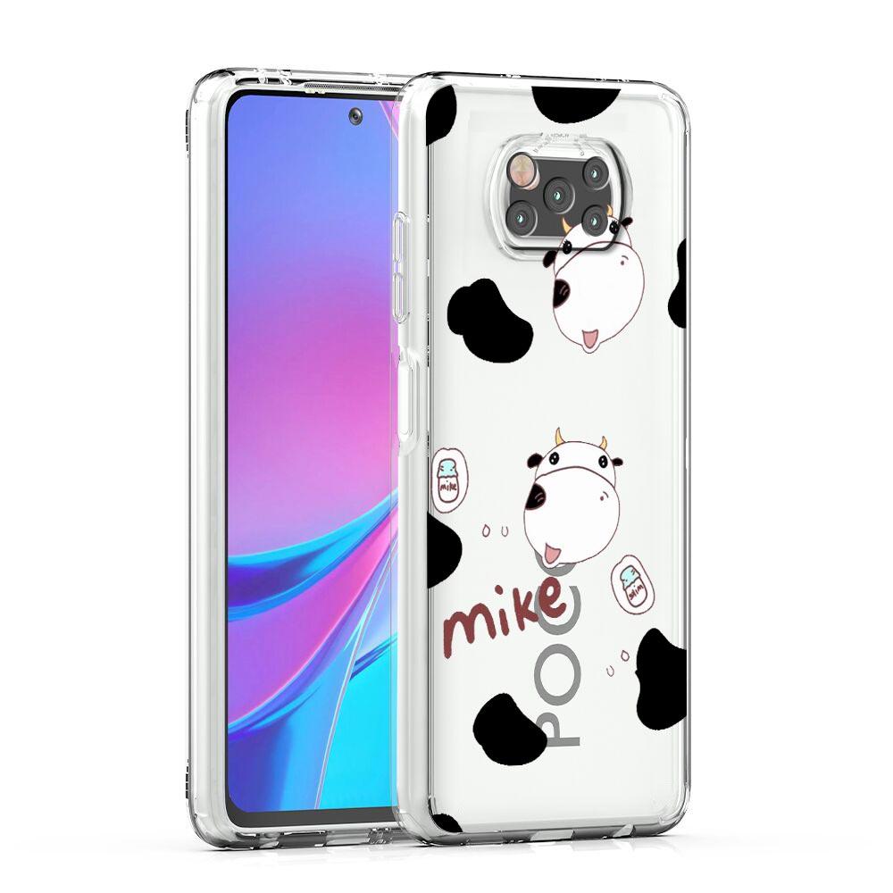 Cute Cow Print Fundas Phone Case For Xiaomi Mi 12T 10 12 Lite 11 Ultra 11X 11T Pro 11i Poco X4 X3 NFC F3 F4 M3 M4 Clear Cover