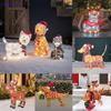 Outdoor Dog Christmas Decorations, Lighted Cute Dog Holidays Decor with Warm White Lights, Suitable for Indoor Garden Porch Yard Lawn