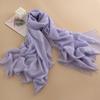 Solid Color Cotton And Linen Scarf Women'S High-End Sense Thin Long Yarn Scarf Sunscreen Shawl Commuter Simple Silk Scarf