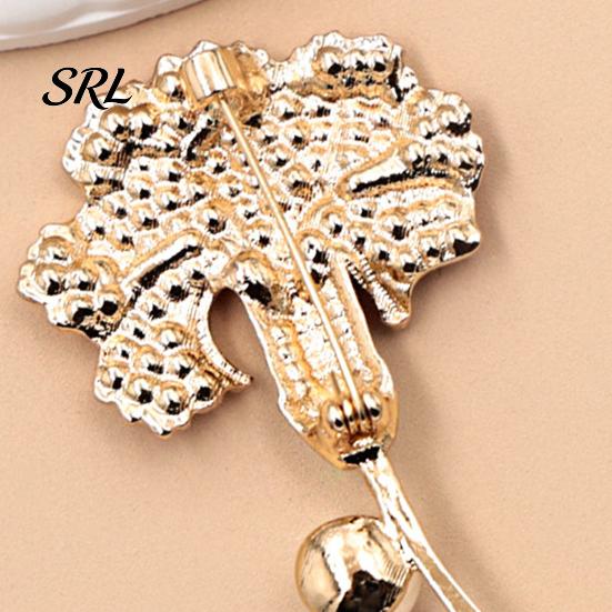 Clothing Pins Carnation Flower Brooch Pin for Women, Luxury Rhinestone Floral Lapel Pin, Alloy Jewelry Accessory Wedding Party Embellishment