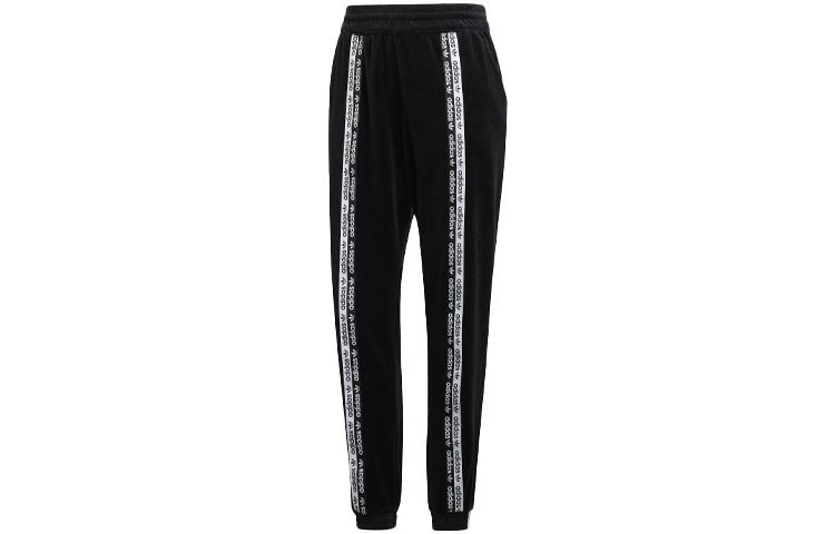 adidas Оригинальные трикотажные брюки Originals RYV женские черные умеренно прямые брюки GI0981
