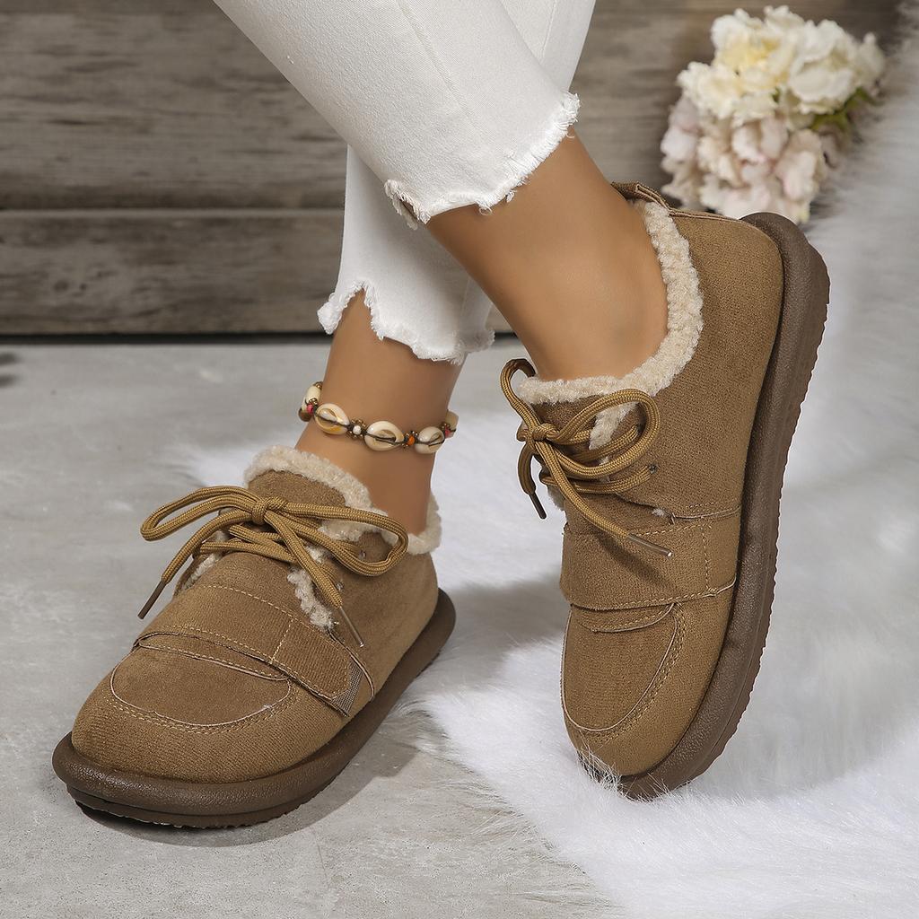 Зима 2025 Новые женские сноубутсы Для беременных Теплые хлопковые ботинки Botas Mujer Женские ковбойские сапоги Bottes Femmes Сапоги Замшевые