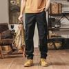 Модные мужские брюки из чистого хлопка, однотонные, прямого кроя, повседневные брюки для работы, универсальные брюки, мужская одежда высокого класса