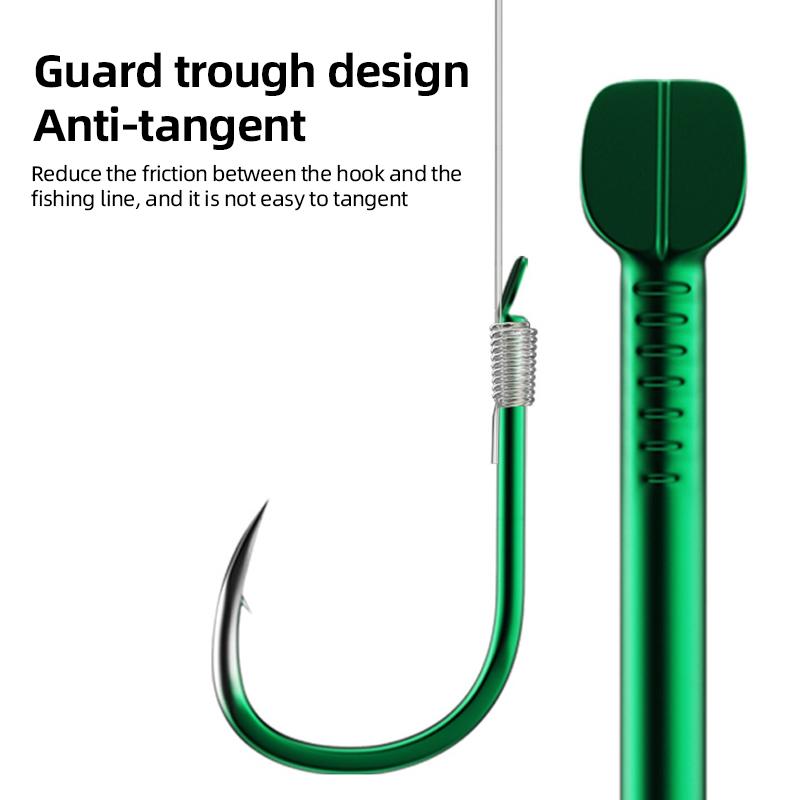 30 шт. наборы прочных рыболовных крючков – с зазубринами и со смещением для крупного леща/толстолобика