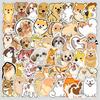 50 Cute Cartoon Dog Laptop Suitcase Skateboard Water Cup Car Doodle Decoration Stickers
