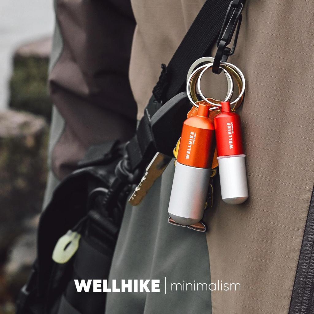 WELLHIKE Открытый EDC Капсула для первой помощи Герметичная Водонепроницаемая Портативная Мини-бутылка для хранения Креативный Брелок-мини Маленький Размер 4