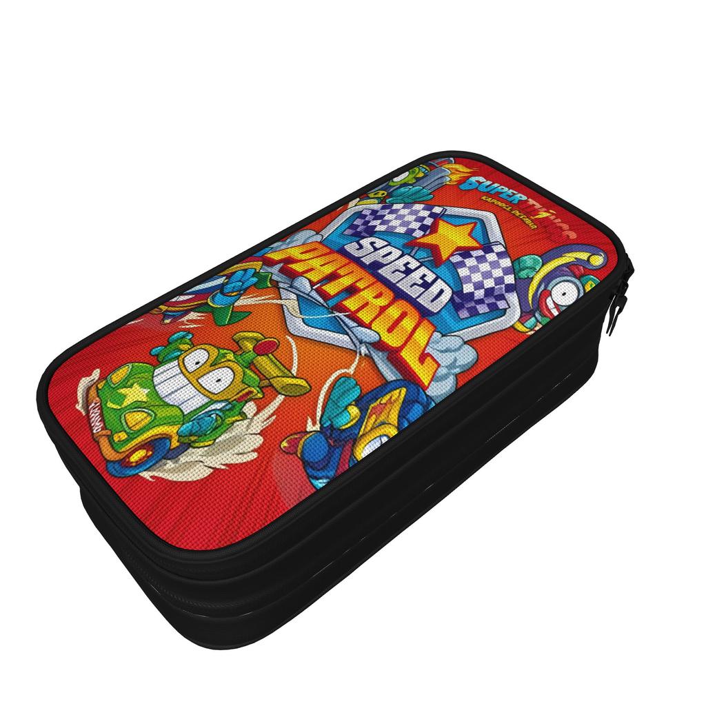 SuperThings Cartoon Pencil Cases Super Zings Kindergarten Pencilcases for Student Bag School Supplies Gifts Stationery