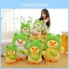 Cute Plush Duck Toy Transformed Duck Doll With Hat Duck Pillow Children Girls Birthday Gift