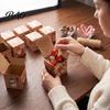 Christmas Countdown Calendar Box 24 Pcs DIY Advent Boxes, Days Gift Box, Santa Snowman Elk Print Boxes Empty Cardboard Number to Fill for Adults,